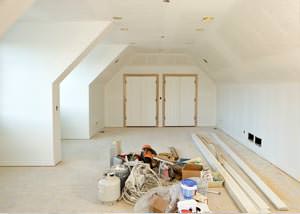 A interior paint job in progress in Porterville